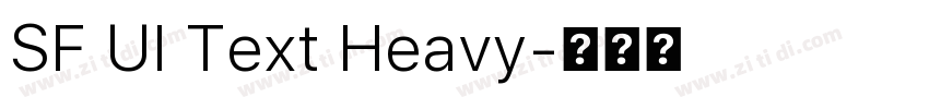 SF UI Text Heavy字体转换